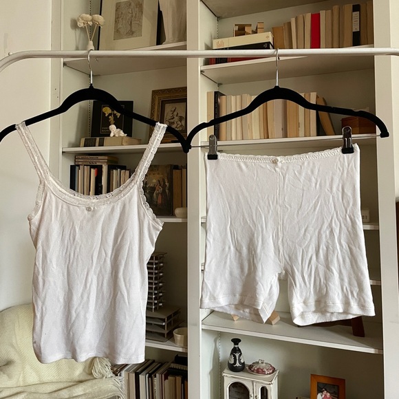 SKIMS Soft Lounge Lace Trim Wide Leg Lounge Pants - Picture 6 of 7